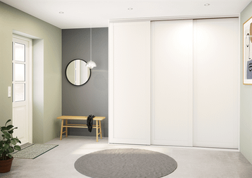 Kitchn Outline skydelåger på mål til garderobe med 3 låger - Total Bredde 148 til 363,7 cm